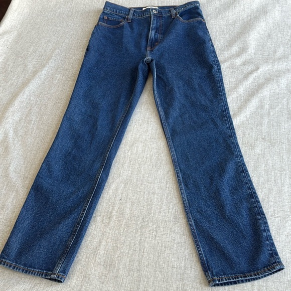 Abercrombie & Fitch Ultra High Rise Ankle Straight Denim Jeans Size 4 / 27‎ Long - Picture 2 of 10